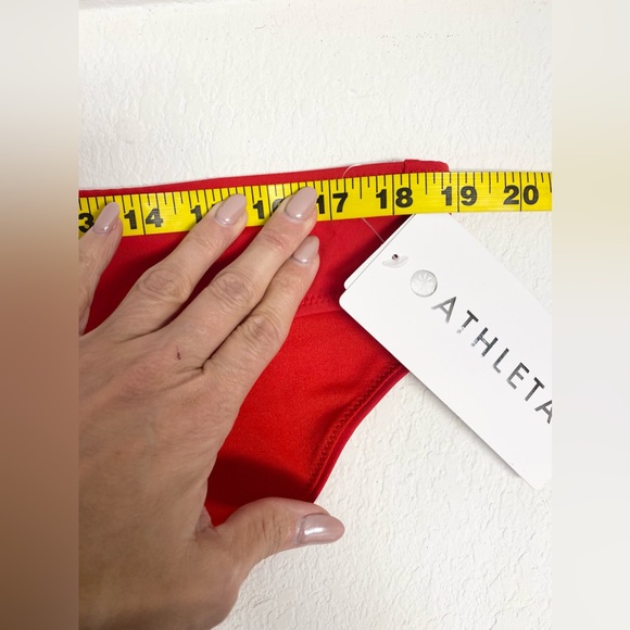 Athleta Red Clean Medium Bikini Bottom XL NWT - Picture 10 of 10